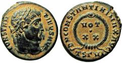 Ancient Coins - Constantine I Æ Follis. Thessalonica, AD 324.