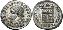 Ancient Coins - Constantine II. As Caesar, AD 316-337. Silvered follis.