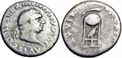 Ancient Coins - Vitellius. AD 69. AR Denarius.