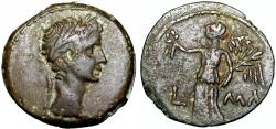 Ancient Coins - EGYPT, Alexandria. Augustus. 27 BC-AD 14. Æ Diobol , Rare .