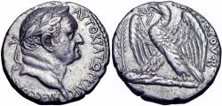 Ancient Coins - Vespasian AR Tetradrachm of Antioch, Seleucis and Pieria. Dated 'New Holy Year' 2 = AD 69/70.