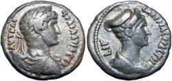 Ancient Coins - EGYPT, Alexandria. Hadrian and Sabina . AD 117-138.