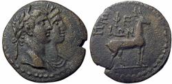 Ancient Coins - IONIA, Ephesus. Augustus, with Julia Augusta (Livia). 27 BC-AD 14. Æ