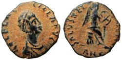 Ancient Coins - AELIA FLACILLA, wife of Theodosius I. Augusta, 379-386 AD.