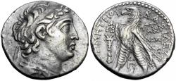 Ancient Coins - SELEUKID KINGS of SYRIA. Demetrios II Nikator. Second reign, 129-125 BC.