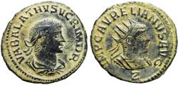 Ancient Coins - Aurelian, with Vabalathus. AD 270-275. Antoninianus