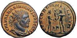 Ancient Coins - Galerius, as Caesar, Æ Radiate. Cyzicus, AD 295-299.