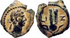 Ancient Coins - EGYPT, Alexandria. Trajan. AD 98-117. Æ Dichalkon. bold and stunning example.