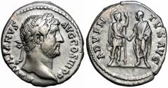 Ancient Coins - Hadrian. AD 117-138. AR Denarius.