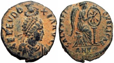 Ancient Coins - Aelia Eudoxia. Augusta, AD 400-404. Bold example !!