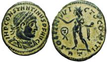 Ancient Coins - Constantine I, AE follis, Rome. 318 AD.