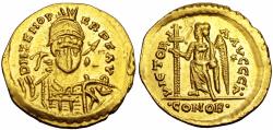 Ancient Coins - Pseudo-Imperial, Odovacar (Odoacer) AV Solidus. In the name of Zeno. Rome, AD 476-489.