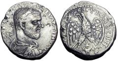 Ancient Coins - Macrinus, 217 – 218. Tetradrachm, Beroea 217-218,