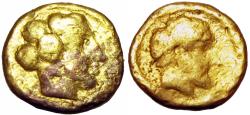Ancient Coins - KYRENAICA, Kyrene. Circa 435-331 BC. AV Tenth Stater.