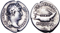 Ancient Coins - Hadrian. AD 117-138. AR Denarius.