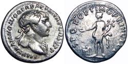 Ancient Coins - Trajan Denarius. 98-117 AD.