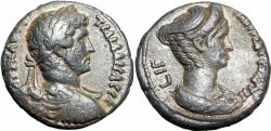 Ancient Coins - EGYPT, Alexandria. Hadrian and Sabina, AD 117-138. bold.