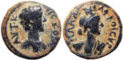Ancient Coins - SYRIA, Decapolis. Philadelphia. Commodus. As Caesar, AD 166-177. 