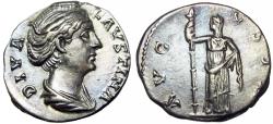 Ancient Coins - DIVA FAUSTINA SR., wife of Antoninus Pius Died 145 AD.
