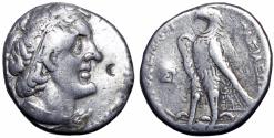 Ancient Coins - PTOLEMAIC KINGS of EGYPT. Ptolemy I Soter. 305/4-282 BC. Very rare with K on obverse.