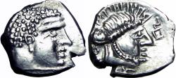 Ancient Coins - ARABIA, Southern. Qataban. Shahr Hilal Yuhan'im(?). Circa 50-25 BC.