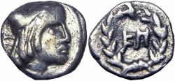 Ancient Coins - NABATAEA. Syllaeus. 9 BC. AR 1/4 Drachm.