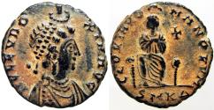 Ancient Coins - Eudoxia. Cyzicus. 398-401 AD. lovely example.