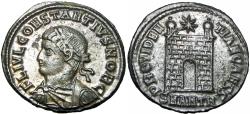 Ancient Coins - Constantine II AE follis. Antioch , AD 330 and 334.