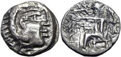 Ancient Coins - ARABIA, Southeast (Macai). Abi'el. 1st century BC - 1st century AD. AR Drachm.