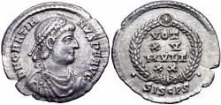 Ancient Coins - Gratian. AD 367-383. AR Siliqua.