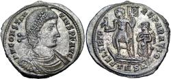 Ancient Coins - Constantius II, 337-361. Most silviring intact.