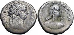 Ancient Coins - EGYPT, Alexandria. Nero, with Poppaea. AD 54-68.