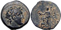 Ancient Coins - SELEUKID KINGS of SYRIA. Alexander I Balas. 152-145 BC. Very rare coin and better than SC example.