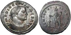 Ancient Coins - Diocletianus Follis, Lugdunum .(Lyons) mintDiocletianus (284-305 AD). AE Follis