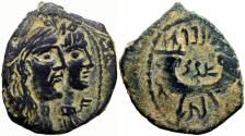 Ancient Coins - NABATAEA. Malichos II, with Shaqilat. AD 40-70.