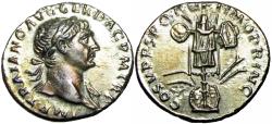 Ancient Coins - Trajan. AD 98-117. AR Denarius.