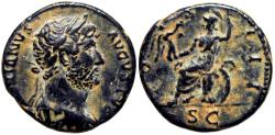 Ancient Coins - Hadrian. AD 117-138. Æ Semis.