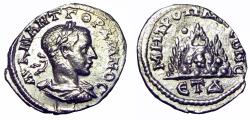 Ancient Coins - Gordian III AR Drachm of Caesarea,