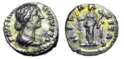 Ancient Coins - Faustina Junior. Augusta, AD 147-175. AR Denarius (18mm, 3.24 g, 7h). Rome mint