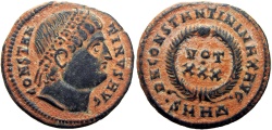 Ancient Coins - Constantine I. AD 307/310-337. eyes raised to God. Stunning example !!