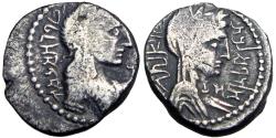 Ancient Coins - NABATAEA. Aretas IV, with Huldu. 9 BC-AD 40.  Unpublished in the standard references. 