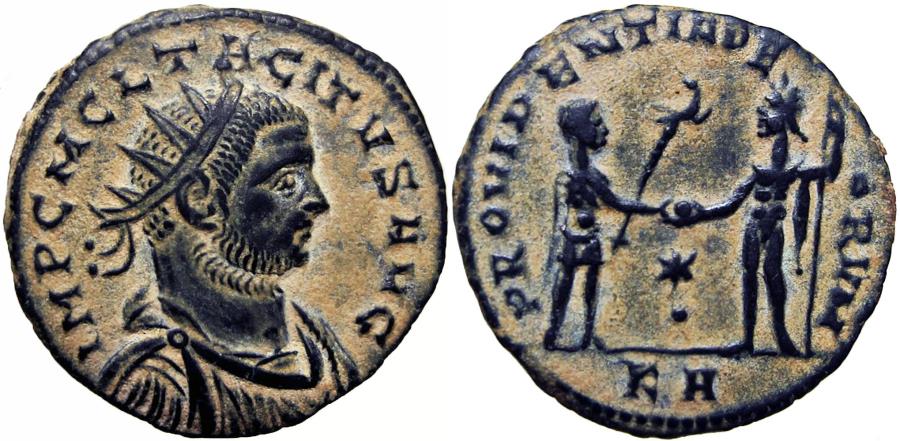 Tacitus 275-276 AD, Antoninianus. Tripolis mint. Unique and