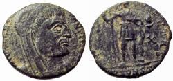 Ancient Coins - Constantine I AE16, posthumous issue. Arles. AD