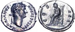 Ancient Coins - Hadrian. AD 117-138. AR Denarius.