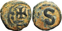 Ancient Coins - Byzantine, Heraclius. 610-641. AE 6 nummi , Alexandria mint.