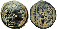 Ancient Coins - SELEUKID KINGS of SYRIA. Tryphon. Circa 142-138 BC. Æ