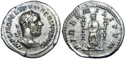 Ancient Coins - Macrinus. AD 217-218. AR Denarius.