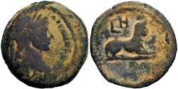 Ancient Coins - EGYPT. Alexandria. Hadrian, 117-138. Obol , Unique , Sphinx of Egypt.