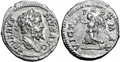 Ancient Coins - Septimius Severus (AD 193-211). AR denarius , Bold.