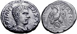 Ancient Coins - Diadumenian, as Caesar, AR Tetradrachm of Gaza, Judaea.